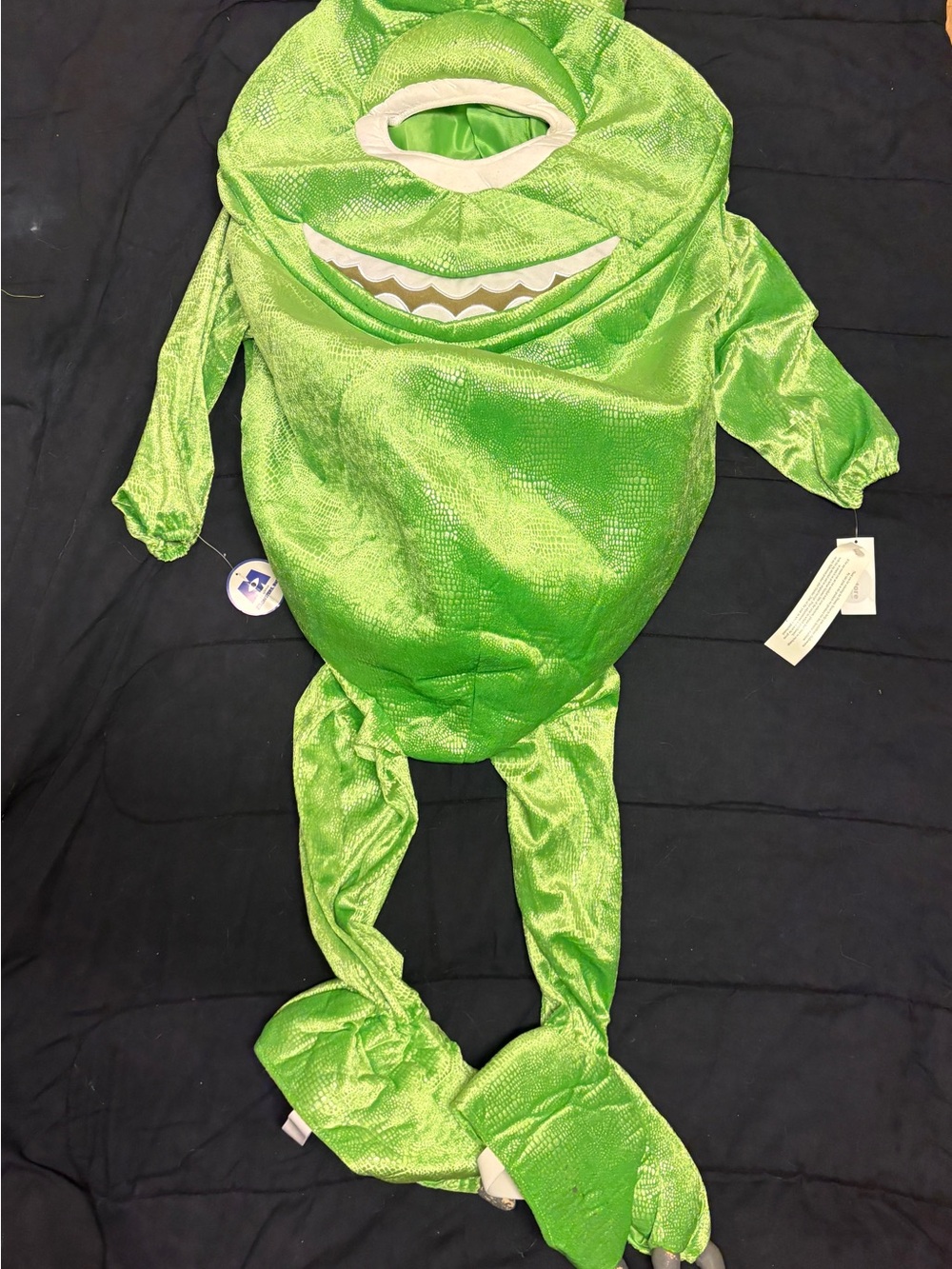 Vintage 2001 Disney Store Mike Wazowski Full Body Costume 4-6T NWT Flaw